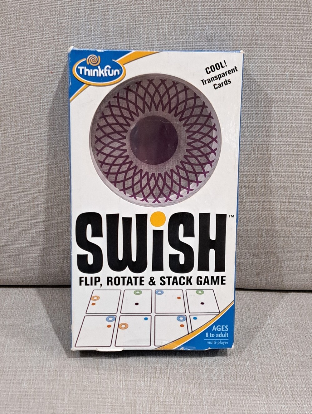 SWISH Flip Rotate Stack Transparent Card Game By ThinkFun 2011